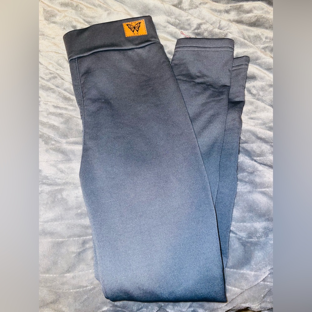 Women’s Grey Fleece Leggings Size Small